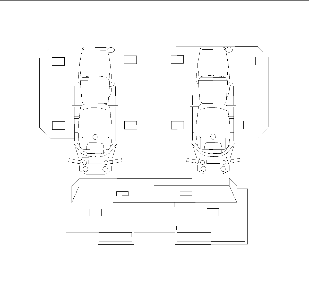 Mesa para jogos de fliperama / pinball., - Detalhes do Bloco DWG